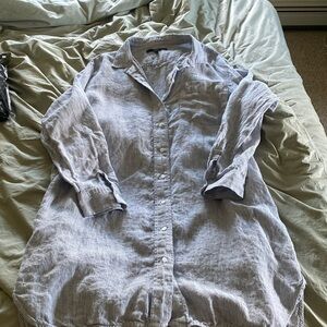 Quince Linen Shirt Dress